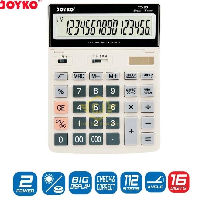 

df-8 Kalkulator Joyko CC-50 Calculator 16 Digits Check Correct Premium