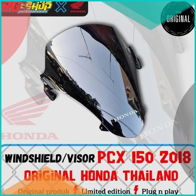 visor windshield windscreen PCX 150 lokal 2018 original Honda Thailan