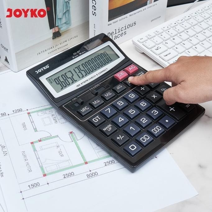 

CQ37 Calculator Kalkulator Joyko CC-57 16 Digits ukuran besar Murah