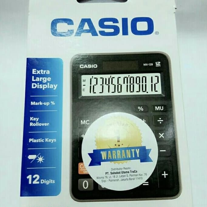 

gfd-6 kalkulator calculator casio mx-12b mx12b original Terlaris