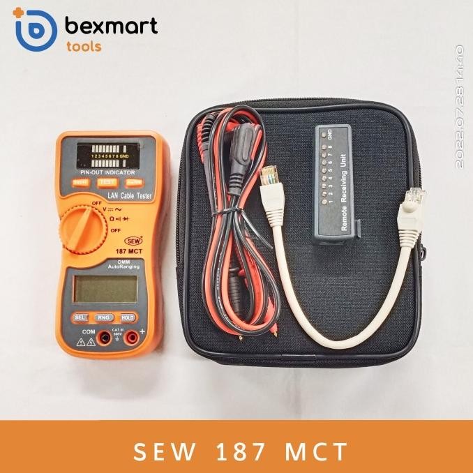 SEW 187 MCT / SEW 187MCT Lan Cable Tester And Digital Multimeter bex90 Berkualitas