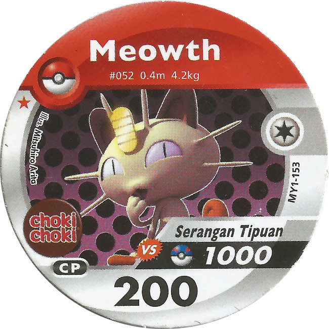 Kartu Pokemon Medalion Choki Choki Meowth