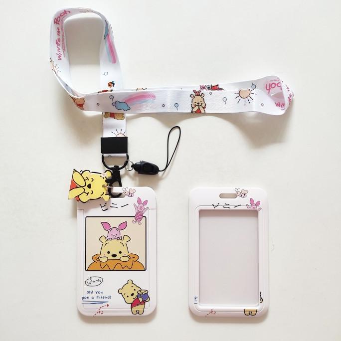 

ID Card Holder Name Tag Lanyard / Kalung Kartu Cute Winnie the Pooh