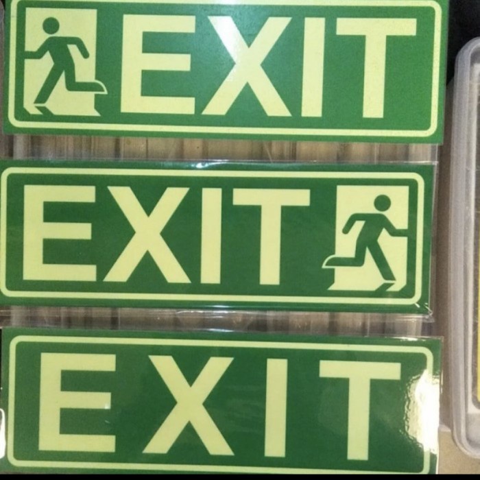 

Sticker Glow In The Dark Exit 10Cm X 30Cm