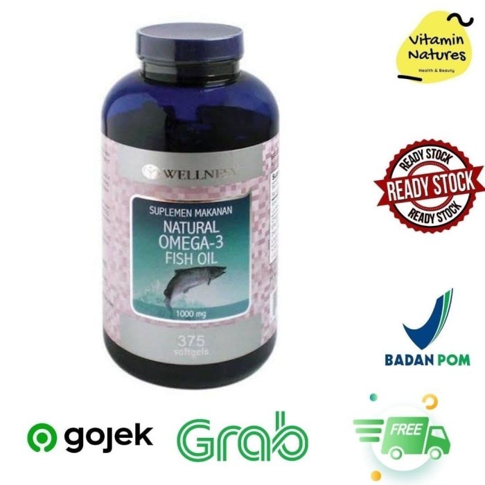 Ready stok Spesial Wellness Omega 3 Fish Oil 1000Mg [ 375 Softgels ]