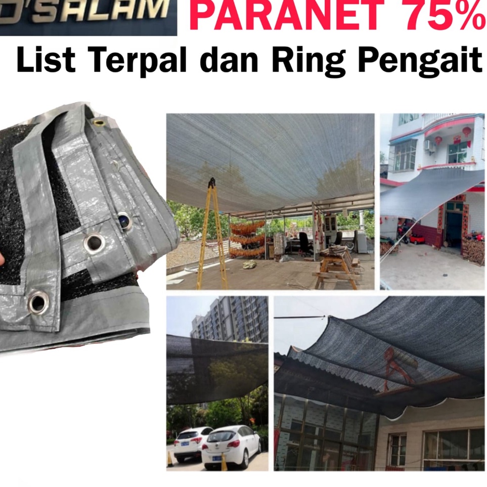 Check HereUu1U5 Paranet 75% JAHIT TERPAL ( eceran ) Lebar 3 meter PARANET