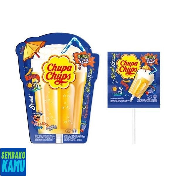 

Chupa Chups Tropical Fizz 5 pcs - Permen