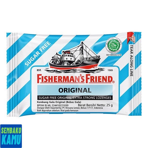 

Fishermens Friend Sugar Free Biru Putih 25 gr - Permen