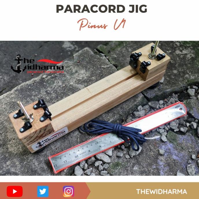 Paracord Jig Kayu Pinus Alat Membuat Gelang Ekonomis