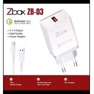 Trx2t7Sh (ZB03 1BOX ISI 10) CAS CASAN CES TC CHARGER ZBOX Zb-03 1 usb QC3.0 FAST CHARGING QUICK CHAR