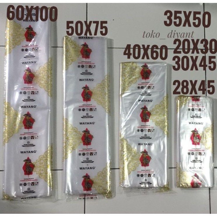 Official ShopGg5G0 PP wayang / plastik pp loundry pp bening laundry 17x35 20x30 25x45 20x40 25x40 -2