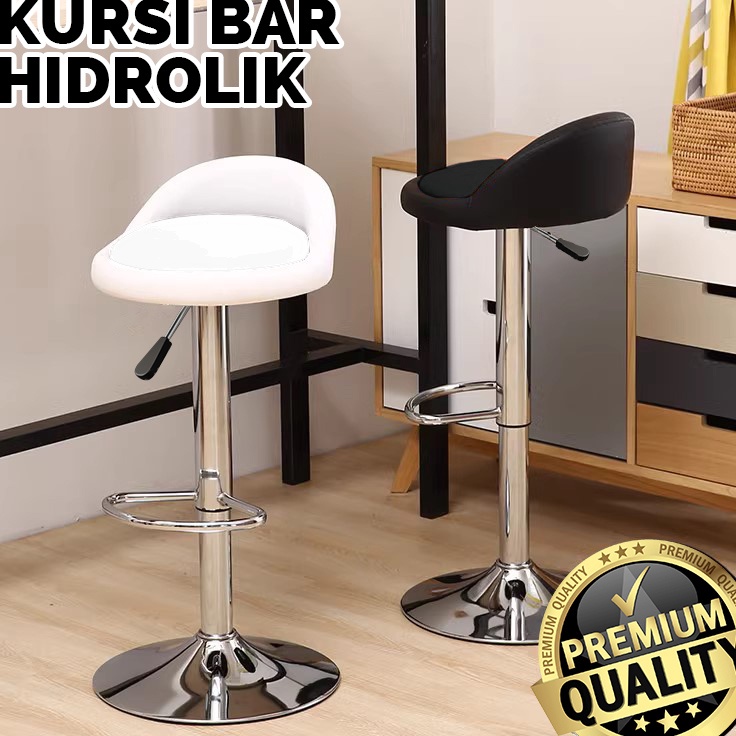 trxH2t7S Kursi Bar Hidrolik Bar Stool Bangku Cafe Makan Kursi Kitchenset Multi-Tempat Minimalis Kual