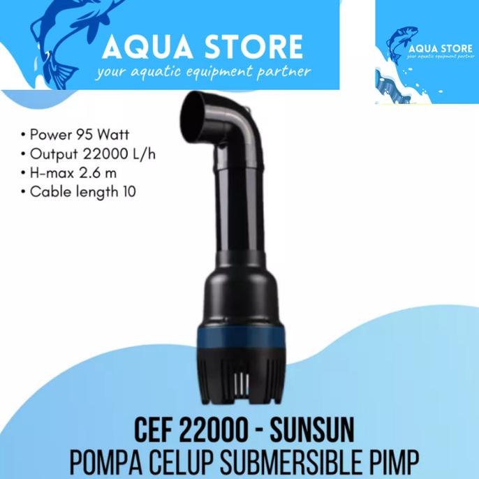 .........] SUNSUN CEF 16000/CEF 22000/CEF 26000/CEF 30000 Pompa Celup Kolam Hemat