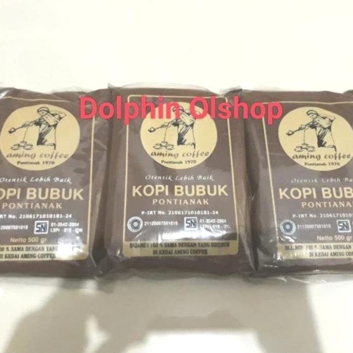

Kopi Bubuk Pontianak Aming Coffee Kemasan 500 Gram