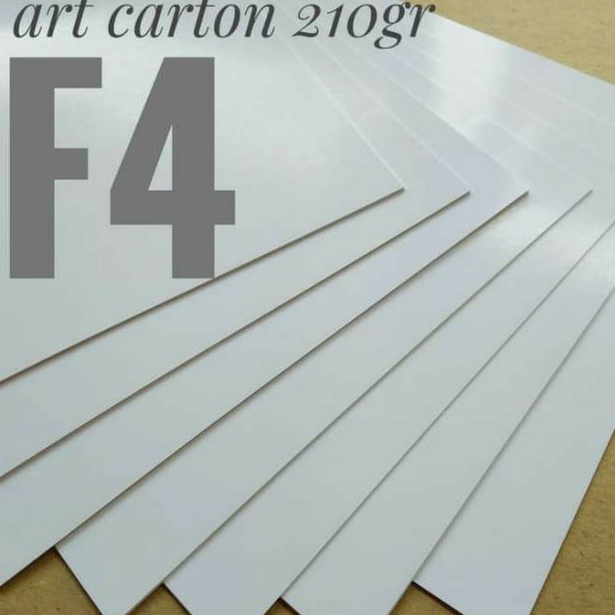 

qeps -92 ( 50 Lembar ) Kertas Art Carton 210 Gsm / Kertas Glossy Uk F4 / 21.5cm X 33cm ZCT