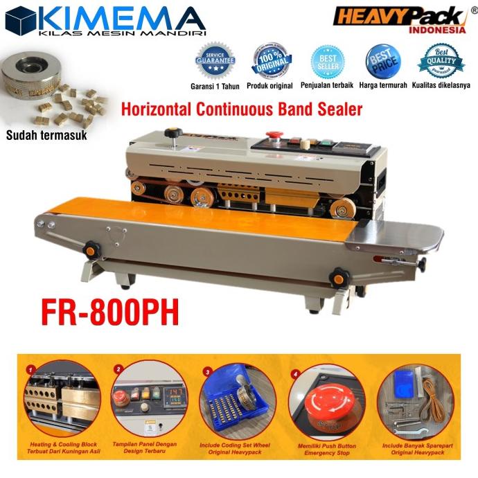 =+=+=+] Continuous Band Sealer Mesin Press Segel Plastik FR-800P Seaming