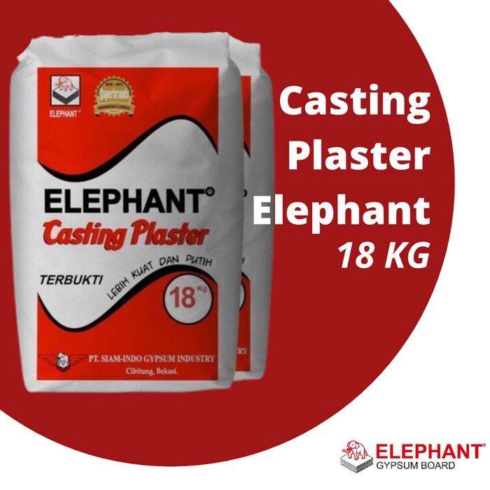 CASTING PLASTER ELEPHANT 18 KG
