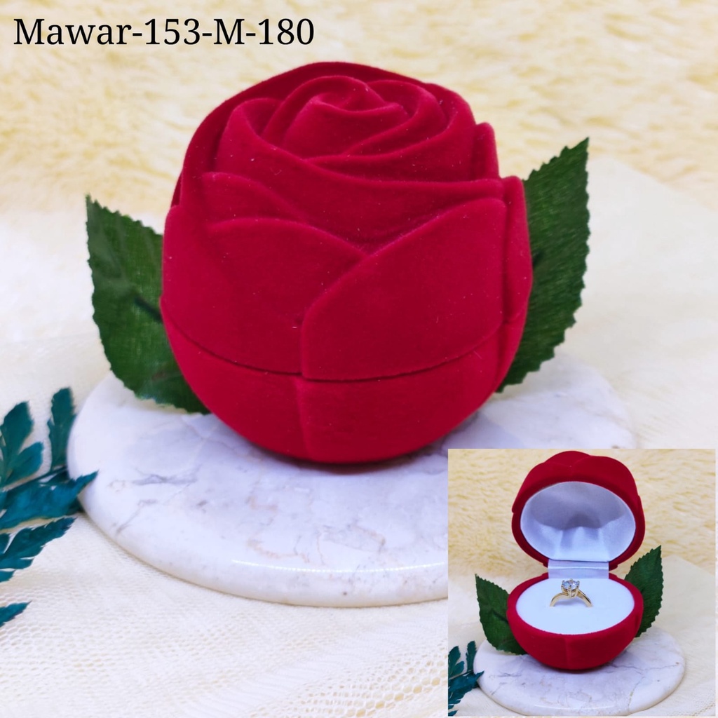 

Kotak Tempat Cincin Lamaran tempat perhiasan kotak cincin lamaran (mawar tanpa tangkai)