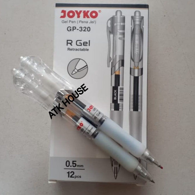 

0YG Pen Gel JOYKO GP320 Cetek PAK@12pcs/Balpoin Bolpen Pena Pulpen Gel JOYKO GP-320 6955