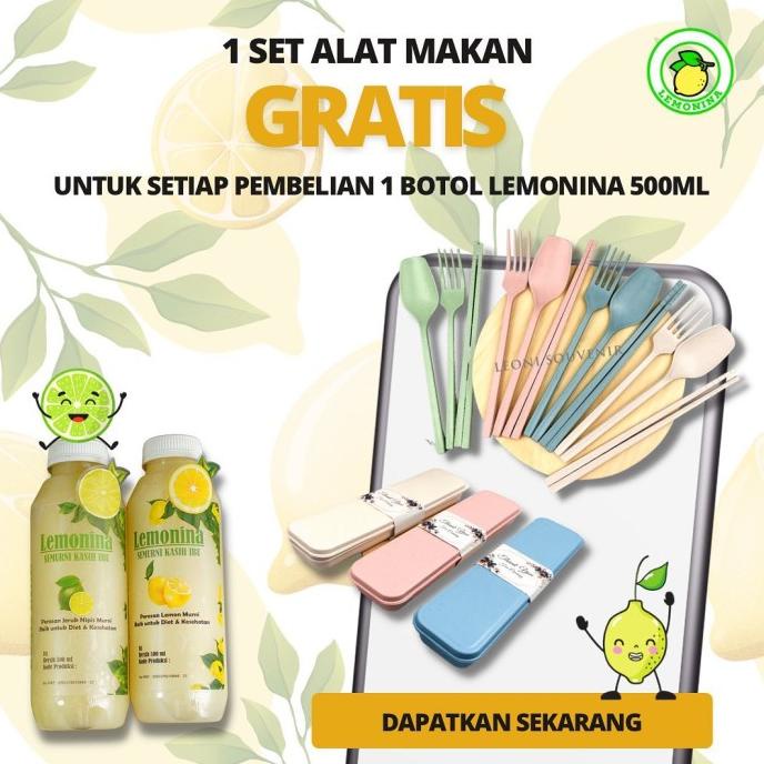 

Lemonina 500 ML , 100% Sari Lemon Asli , Lemon Peras , Air Lemon murni