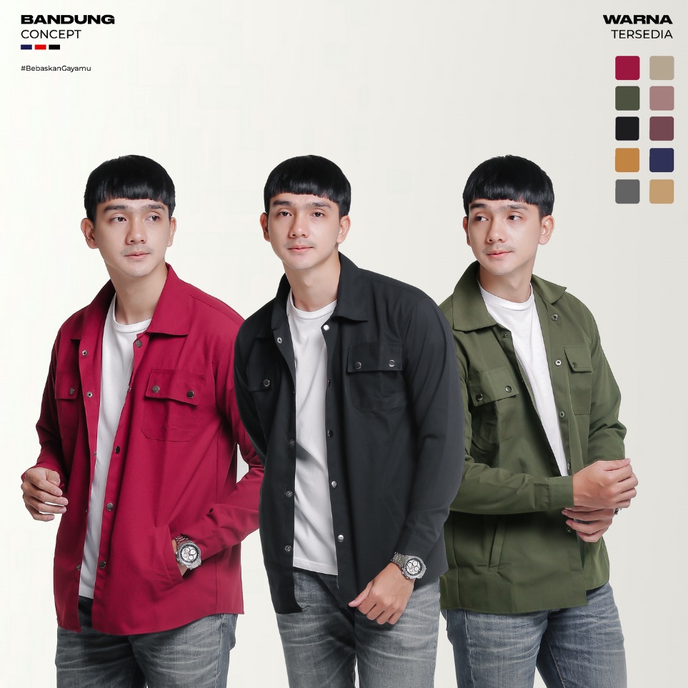 MALL Jaket Trucker Semi Parka - Jaket Semi Parka Pria dan Wanita serbuuu 