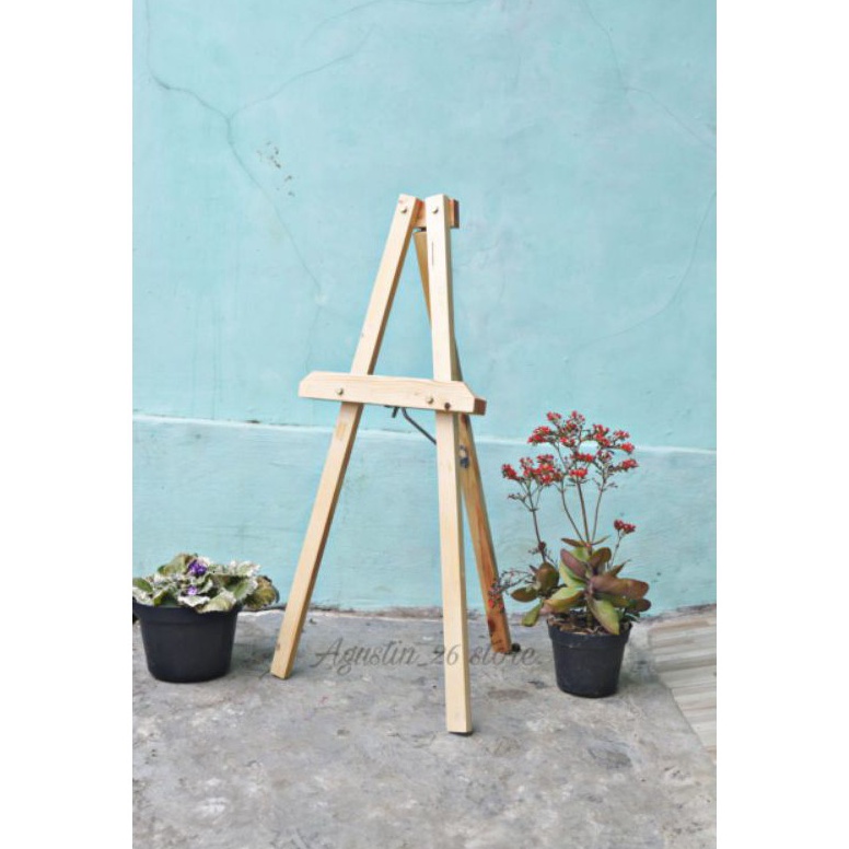 

pbeq -38 STANDING TRIPOT 75CM KAYU KAKI PENYANGGA PAPAN TULIS KAPUR DEKORASI WEDDING, CAFE, PESTA DLL Get it now