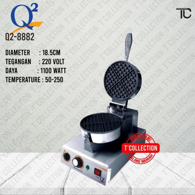 New Waffle Baker Q2. Mesin Waffle Maker 8882 Q2 Original