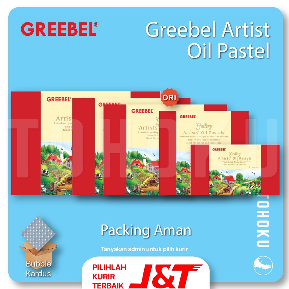 

Dijamin Miring harga [Pack Aman] Greebel Artist Oil Pastel - 12-24-36-48-72 06V