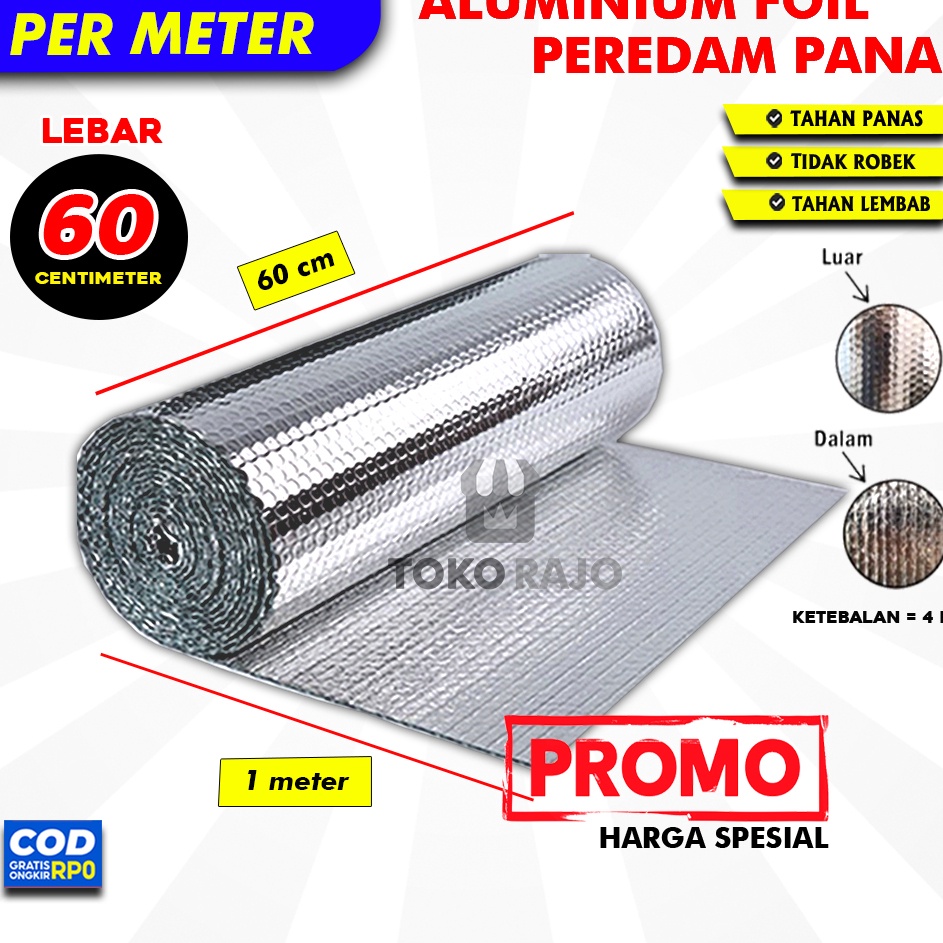 Terlaku. Peredam Panas Atap Rumah Alumunium Foil  Aluminium Foil Atap Alumunium Foil Buble Peredam Panas Peredam Panas Atap Aluminium Foil Per Meter Terkini