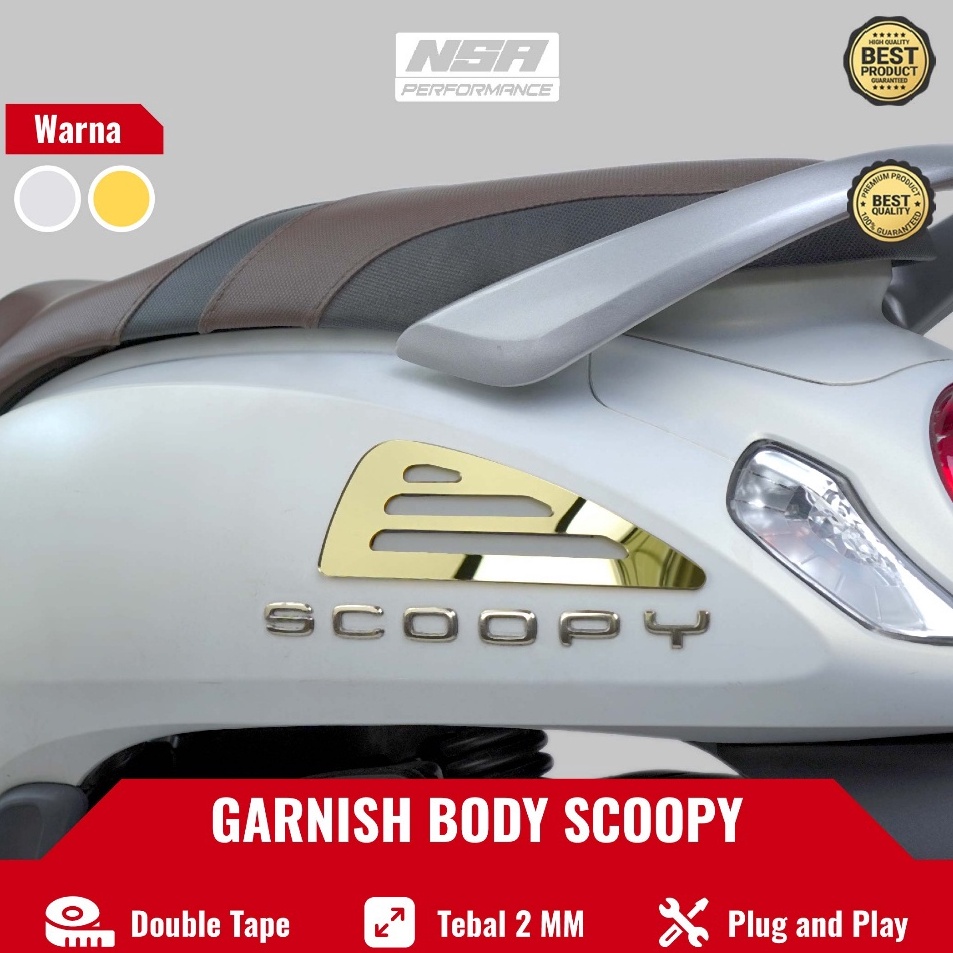 ￣ Yg AKSESORIS SCOOPY GARNISH BODY SAMPING ALL SCOOPY 2016-2023 VARIASI MOTOR KEREN SCOOPI EMBLEM AK