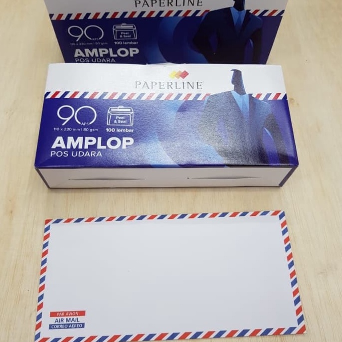 

Diskon Amplop Panjang Garis Airmail 90 PAPERLINE/Amplop Putih AM Panjang PPL SP9