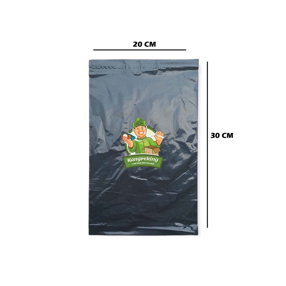 

Model baru Plastik olshop Packing Polymailer 20x30 warna Hitam Premium Glossy isi 100 lembar YF0