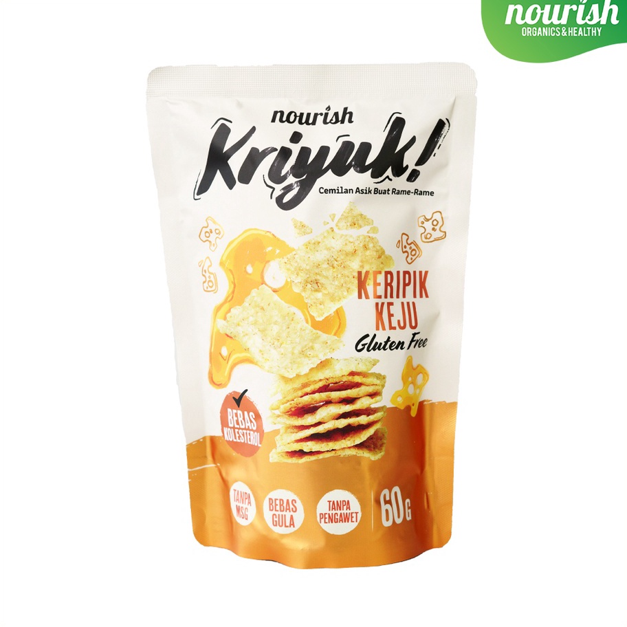 

☊↕⁑ KRIYUK! Keripik Keju Edam Gluten Free Bebas Kolesterol, NO MSG 60g Terkini