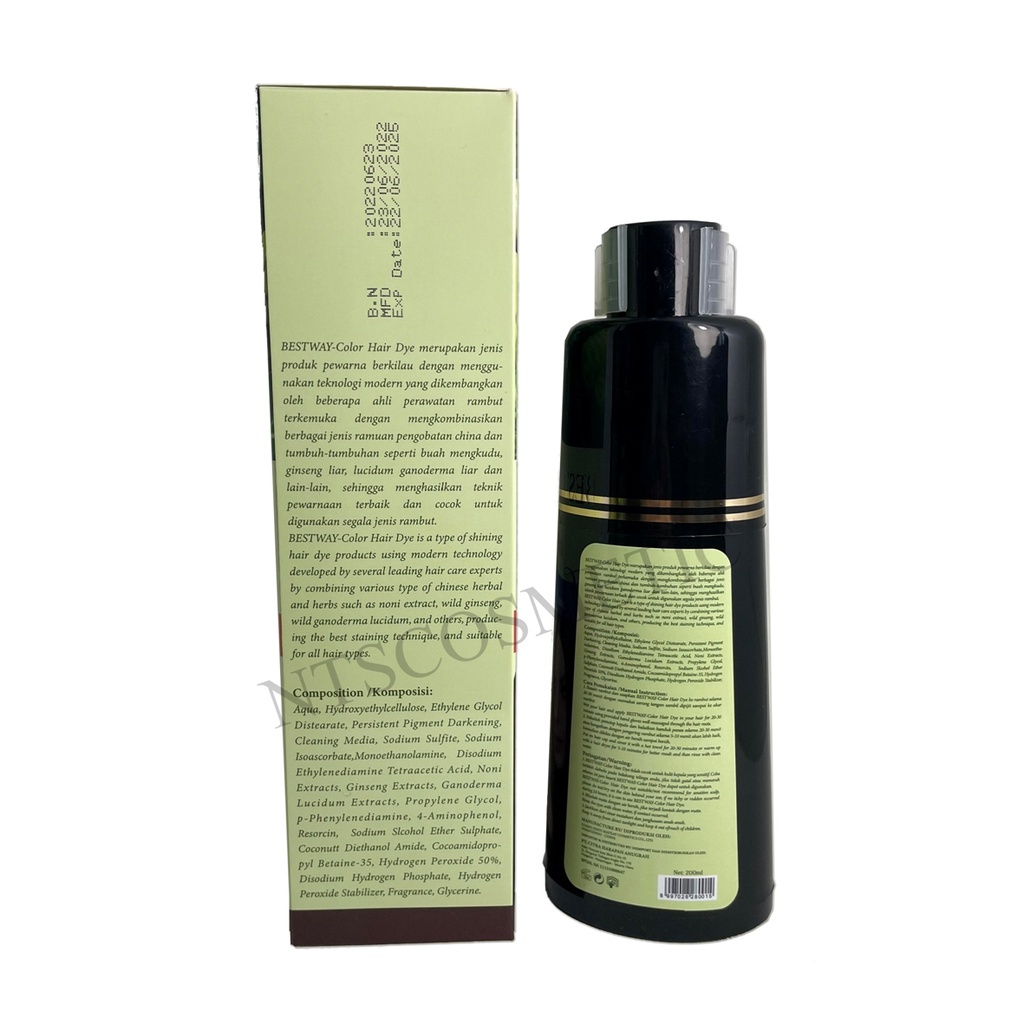 NEW BESTWAY NONI BOTOL MAGIC MIRACLE COLOR HAIR DYE SHAMPOO PEWARNA RAMBUT CAT BSY [ BROWN / BLA ]