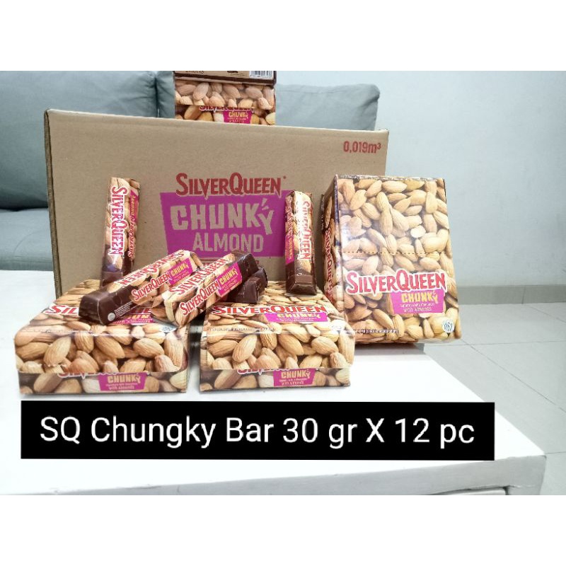 

Sierqueen Chungky Bar 30 Gr Almond X 12 (Isi 12 Batang Cokelat Sq)