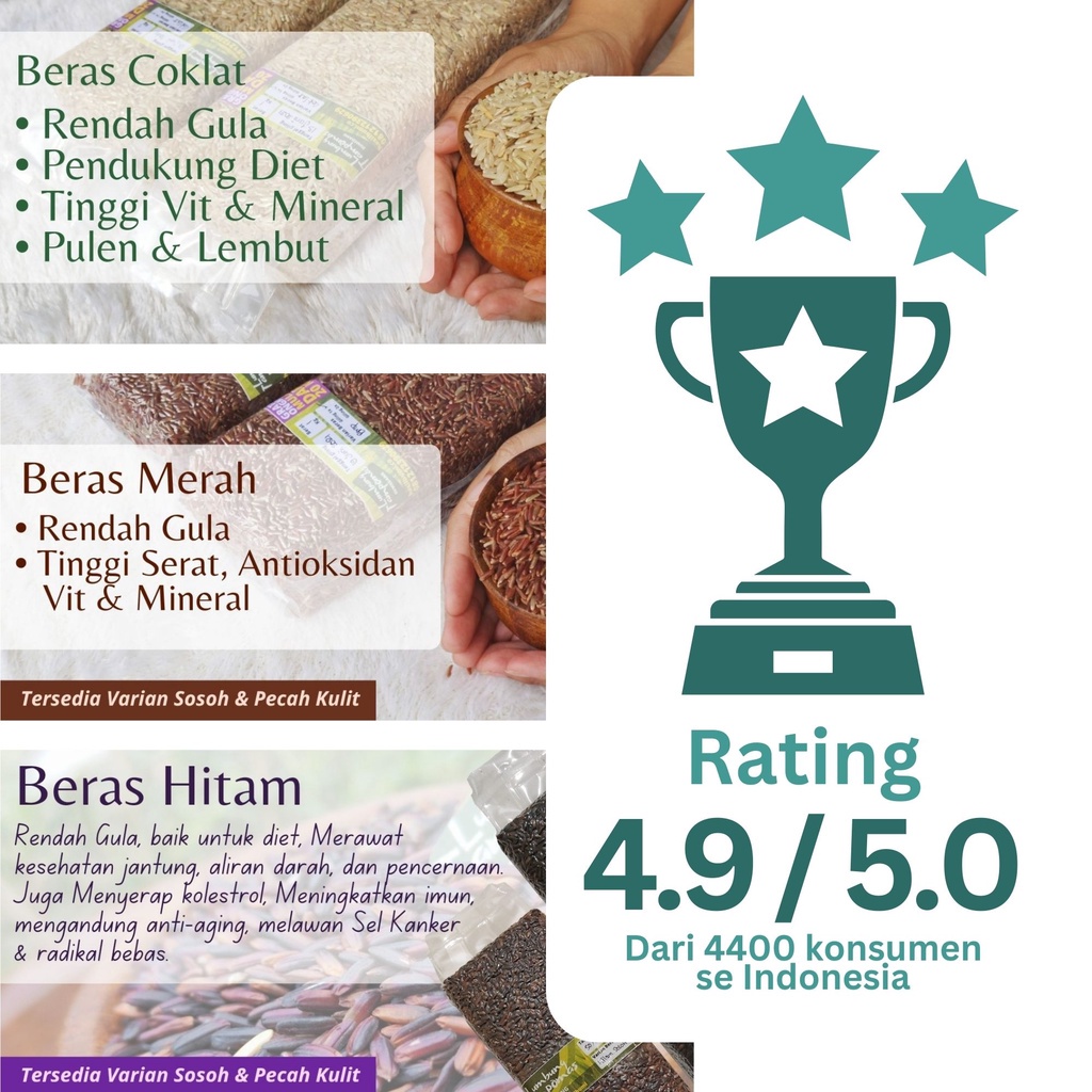 

Beras Merah Pulen Lumbung Tampomas 2Kg