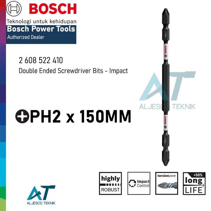 Terlaris Obengku Bosch Mata Obeng Ph2 X 150Mm Impact