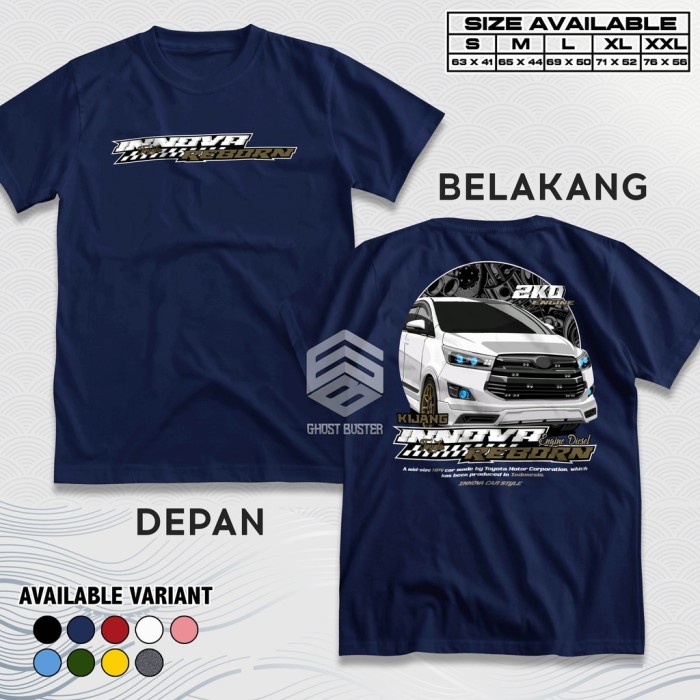 Terlaris Kaos Toyota Innova Reborn 2KD Engine Diesel Cumi Darat Baju