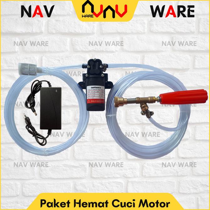 Paket Pompa Air Mesin Cuci Motor Alat Steam Portable Sprayer