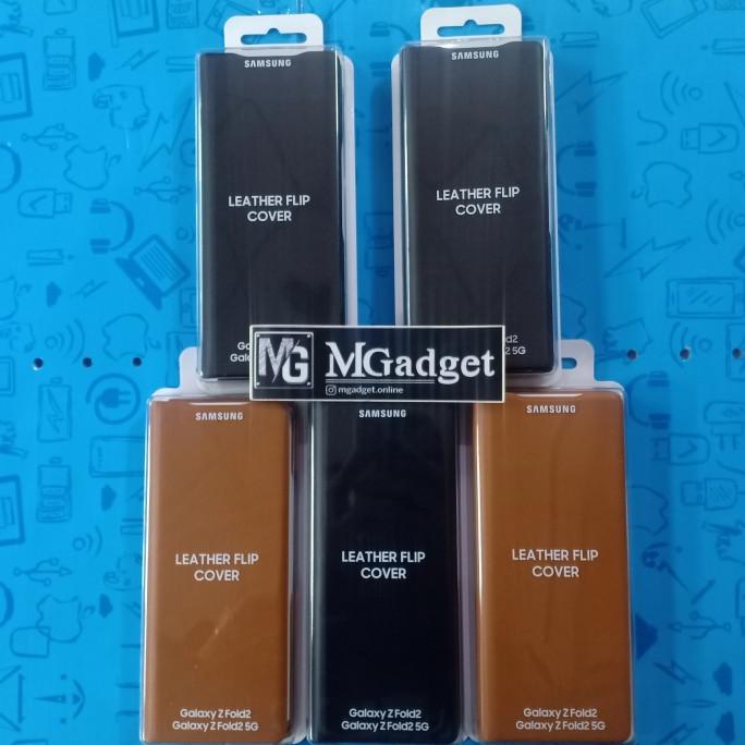 Original Samsung Z Fold2 Fold 2 5G Leather Flip Cover / Flip Case