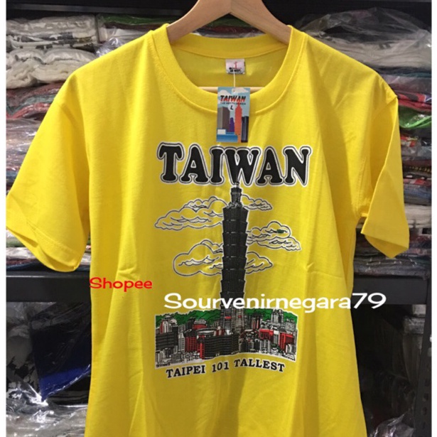 Kaos souvenir negara taiwan 4658