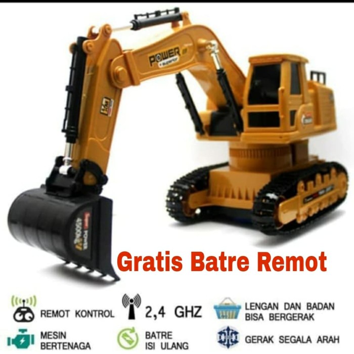 Mobil remot RC Excavator Bego Mainan remote Control