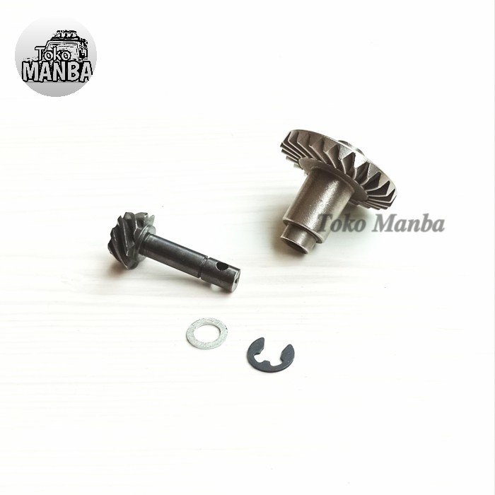 DISKON SPESIAL METAL HEAVY DUTY 8T 24T HELICAL BEVEL GEAR AXIAL SCX10 II RC 1/10 TERLARIS