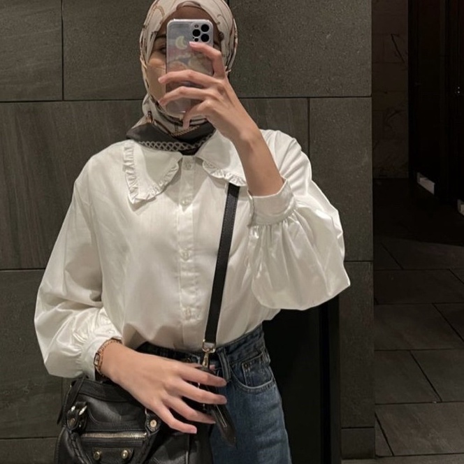 [S-V♫✔W] Collar Blouse/ kekinian.