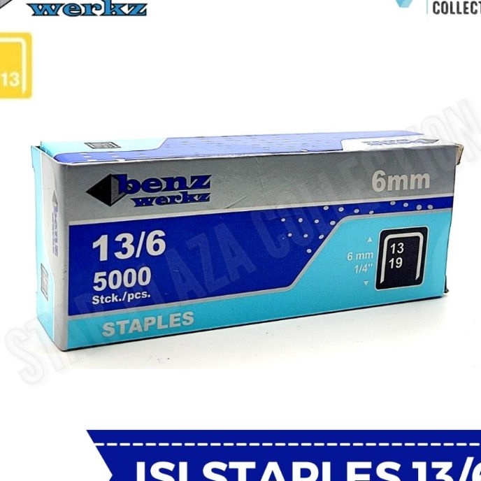 

[NX✓/K➤) Isi Staples Manual / Staples Tembak Guntacker Merek RAPID RAPIDE / BENZ WERKZ Original Uk. 13/6mm (6mm) - untuk Pengerjaan Jok Motor, Jok Mobil, Sofa, Funiture, Kayu- baanyak diminati.