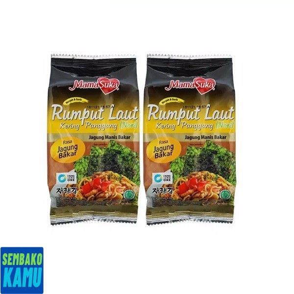 

Mamasuka Rumput Laut Jagung Bakar 4.5 gr x 2 pcs