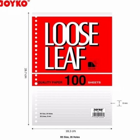 

[✮ B✔BJ] Isi File Binder B5 100 Joyko/ laangsung.kirim.!