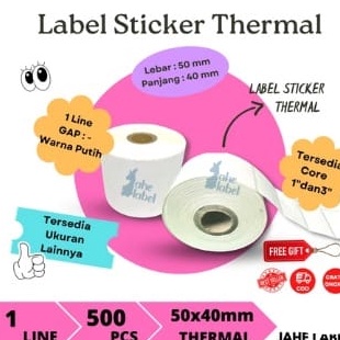 

[V-P☛♡8] STIKER LABEL BARCODE DIRECT THERMAL 50X40 MM- paliing.laris..!
