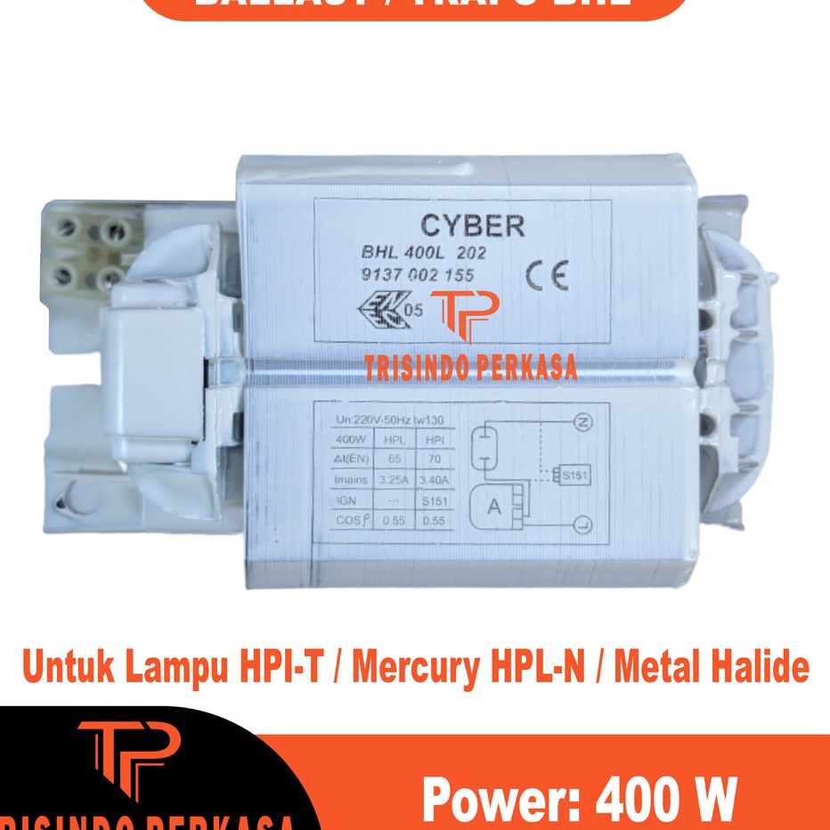 KOF353 Ballast / Trafo BHL HPIT 400L 400W 400 watt ++