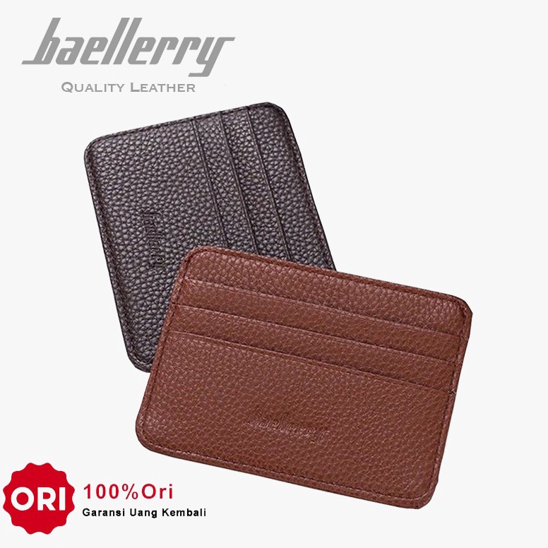 Promo Menarikb0B5n BAELLERRY K9106 Dompet Kartu Pria Bahan Kulit PU Leather Premium BAEOS